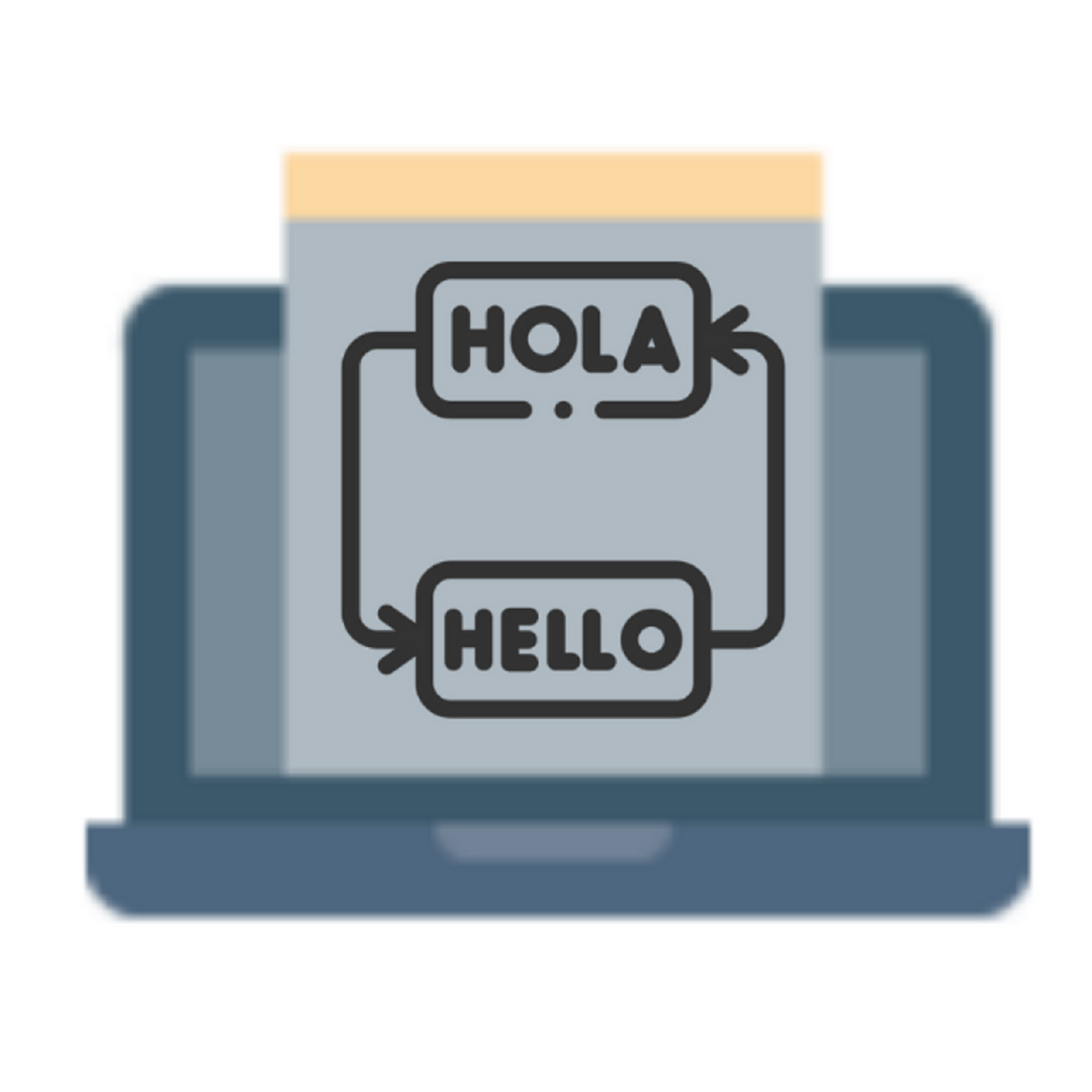icon in spanish and english