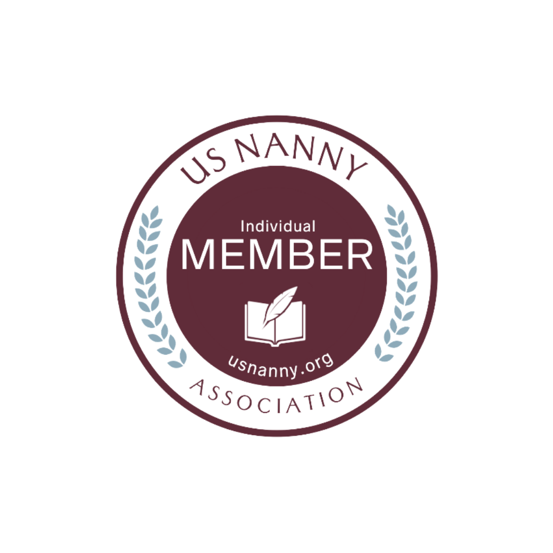 us nanny association Individual member logo white with transparent