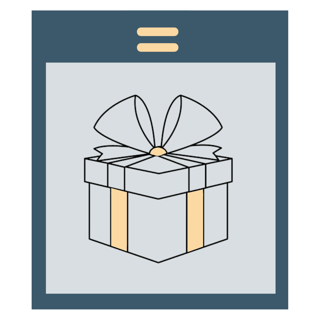 icono de caja de regalo