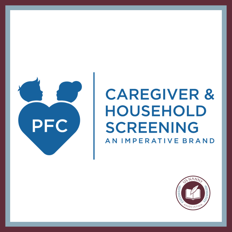Fondo de niñera del logo de PFC Caregiver