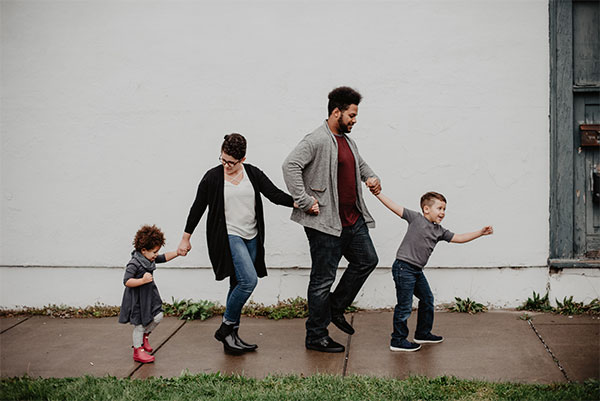 family-walking